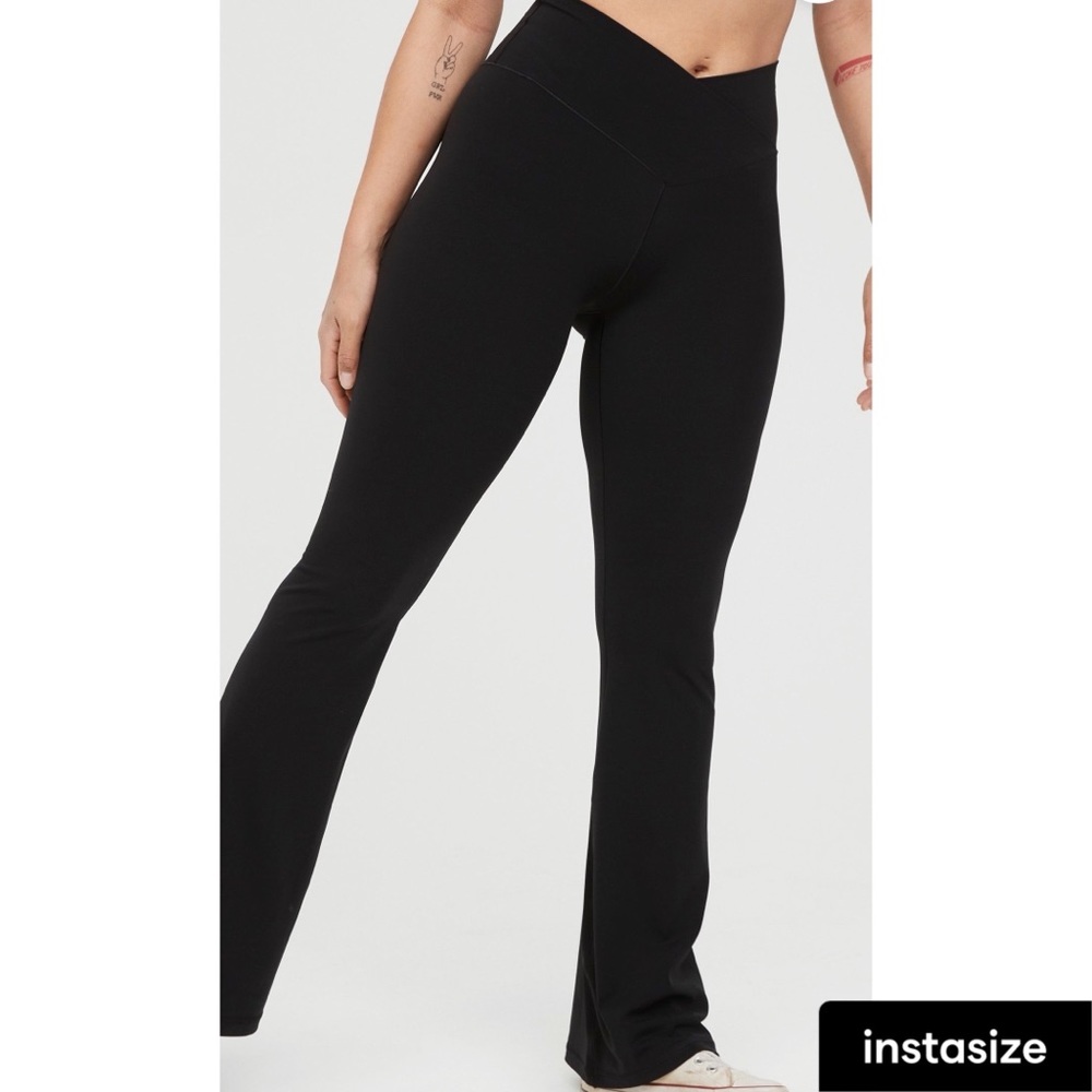 Aerie high rise flare leggings